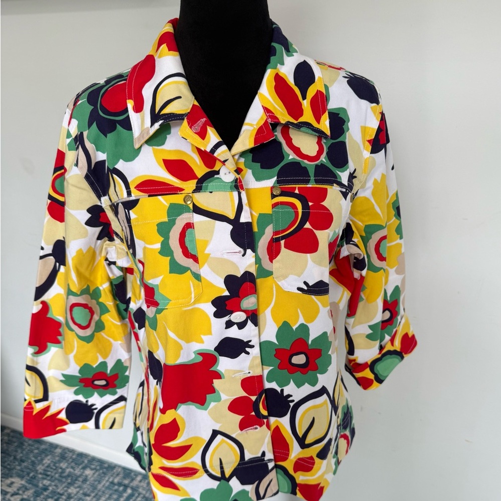 Floral Multicolor Button-Up Shirt